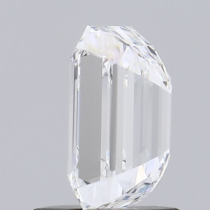 1.0 Carat Emerald Lab Diamond with  Cut Diamond in 14KT  view 1
