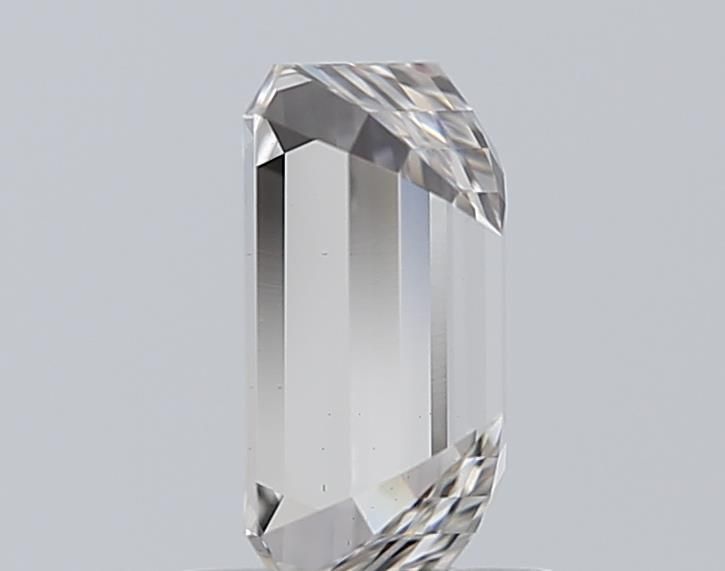 1.13 Carat Emerald Lab Diamond with  Cut Diamond in 14KT  view 1
