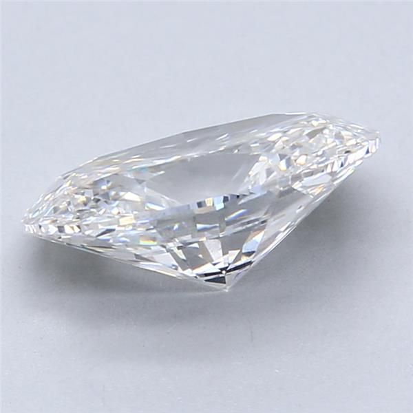 2.47 Carat Oval Lab Diamond with  Cut Diamond in 14KT  view 1
