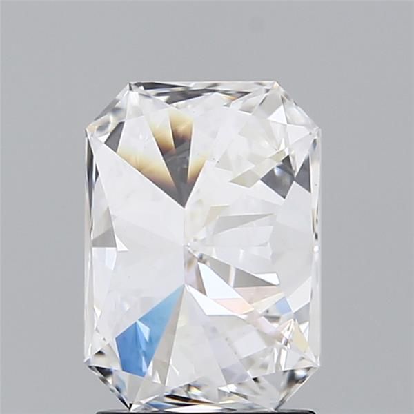 2.12 Carat Radiant Lab Diamond with  Cut Diamond in 14KT  view 1

