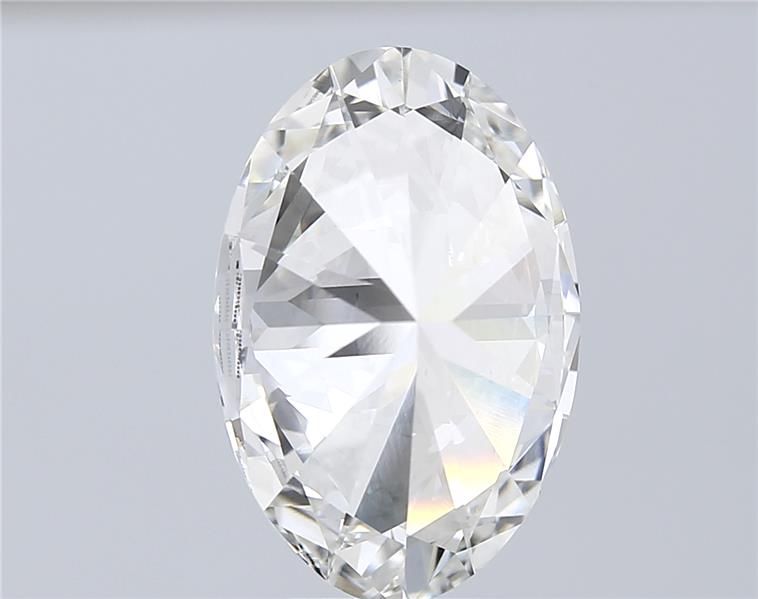 6.02 Carat Oval Lab Diamond with  Cut Diamond in 14KT  view 1
