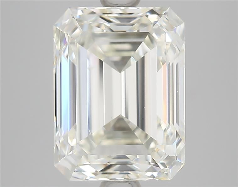 3.01 Carat Emerald Natural Diamond with  Cut Diamond in 14KT  view 1
