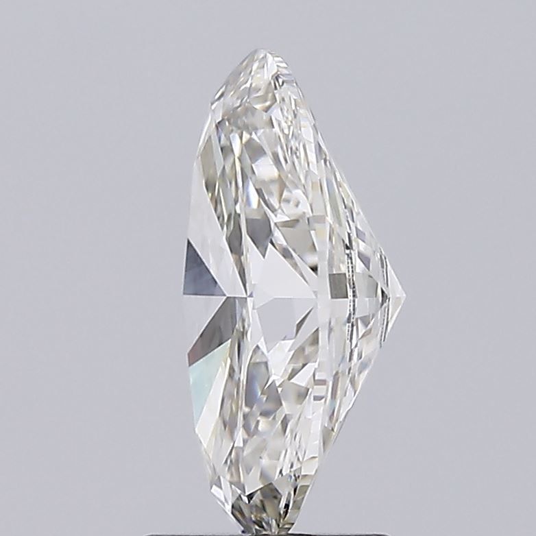 2.54 Carat Oval Lab Diamond with  Cut Diamond in 14KT  view 1
