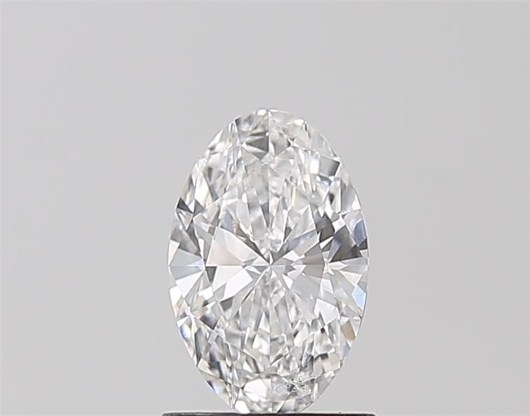 1.0 Carat Oval Lab Diamond with  Cut Diamond in 14KT  view 1
