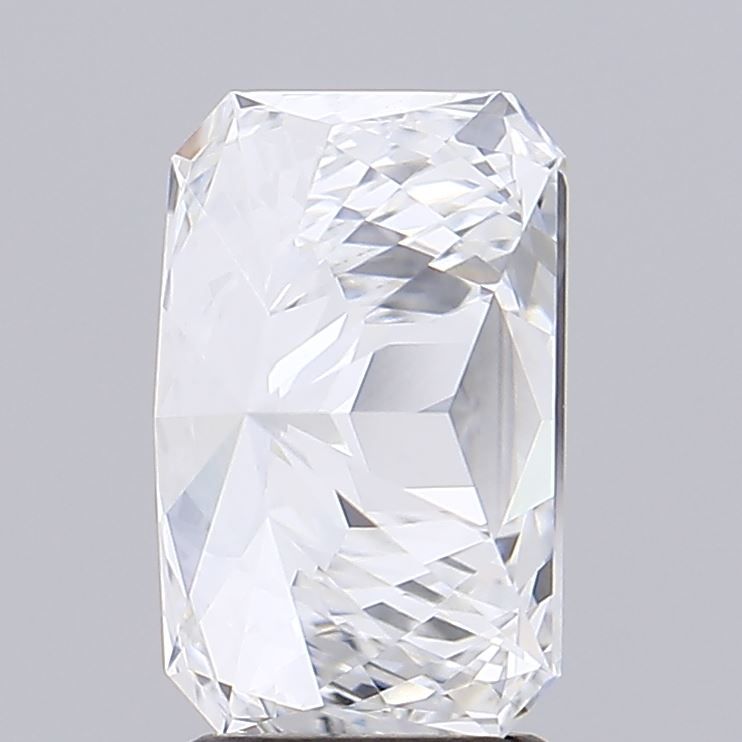 2.72 Carat Radiant Lab Diamond with  Cut Diamond in 14KT  view 1
