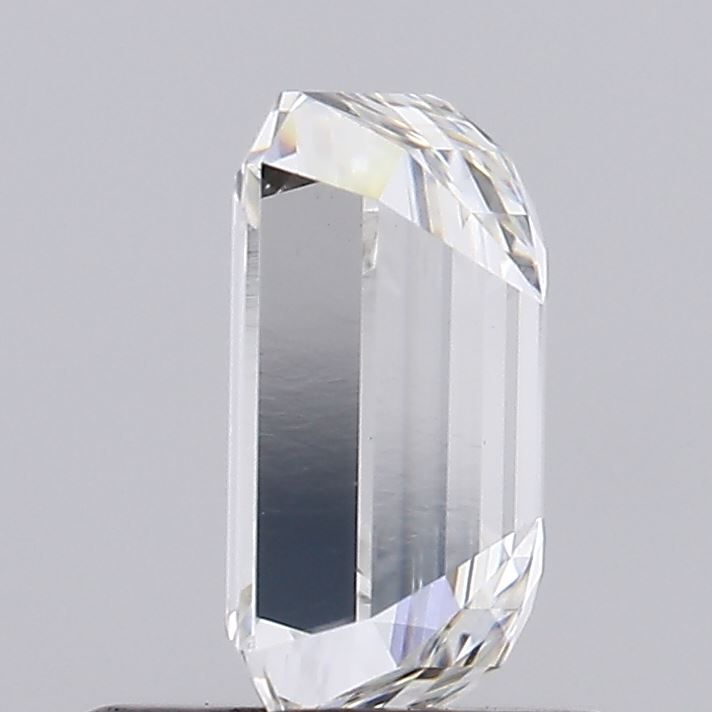 1.0 Carat Emerald Lab Diamond with  Cut Diamond in 14KT  view 1
