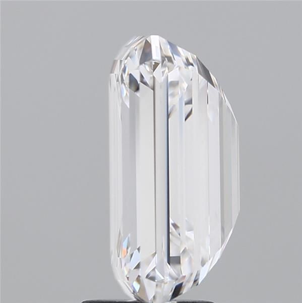 4.82 Carat Emerald Lab Diamond with  Cut Diamond in 14KT  view 1
