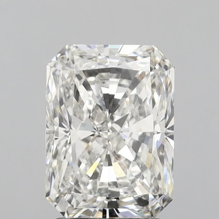 2.43 Carat Radiant Lab Diamond with  Cut Diamond in 14KT  view 1
