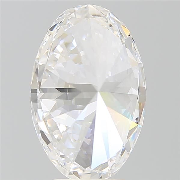 4.59 Carat Oval Lab Diamond with  Cut Diamond in 14KT  view 1
