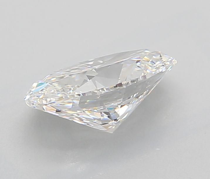 1.25 Carat Oval Lab Diamond with  Cut Diamond in 14KT  view 1
