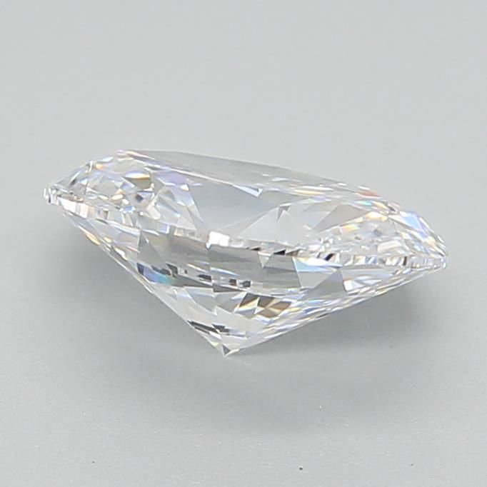 1.51 Carat Oval Lab Diamond with  Cut Diamond in 14KT  view 1
