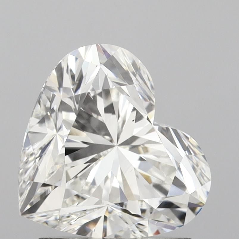 1.62 Carat Heart Lab Diamond with  Cut Diamond in 14KT  view 1
