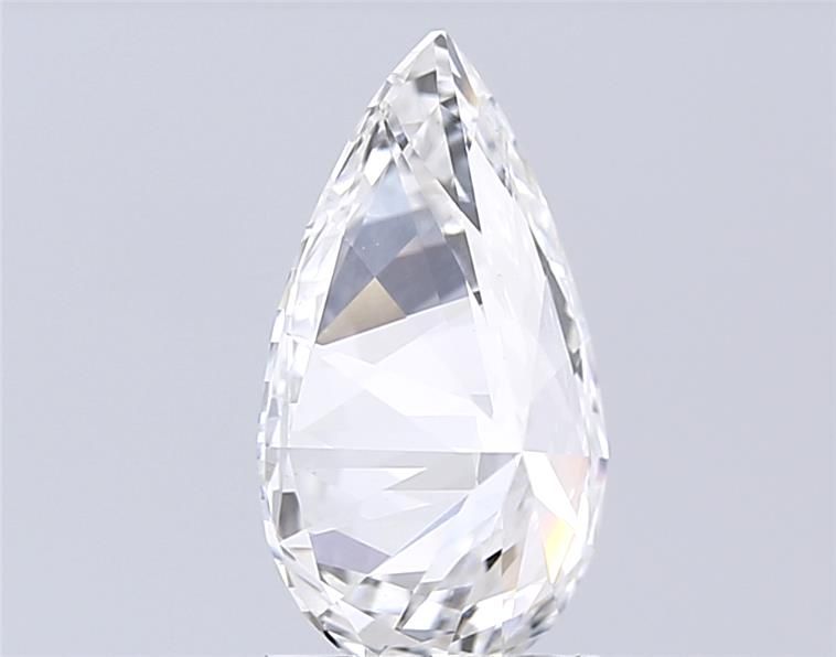 2.17 Carat Pear Lab Diamond with  Cut Diamond in 14KT  view 1

