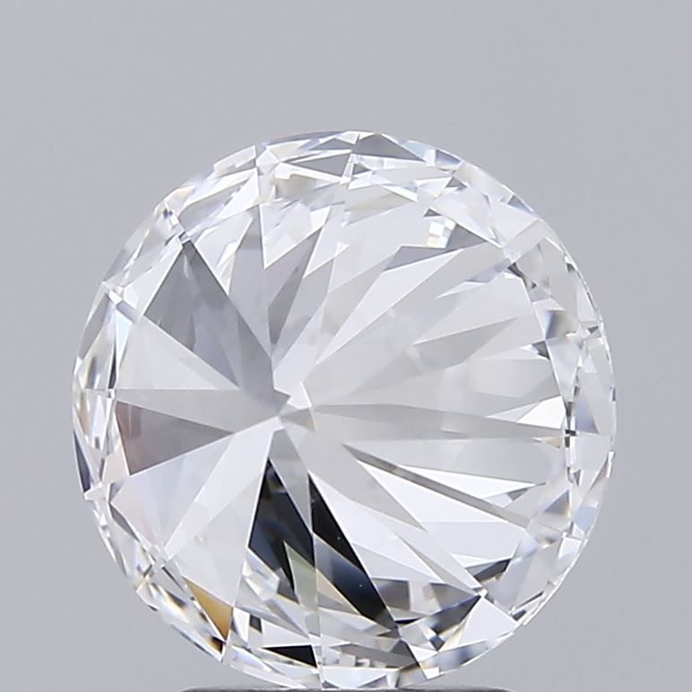 3.0 Carat Round Lab Diamond with  Cut Diamond in 14KT  view 1
