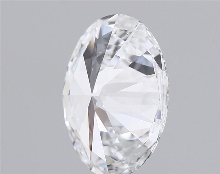 2.54 Carat Oval Lab Diamond with  Cut Diamond in 14KT  view 1
