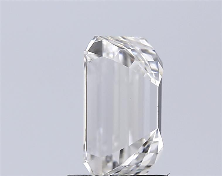 2.09 Carat Emerald Lab Diamond with  Cut Diamond in 14KT  view 1

