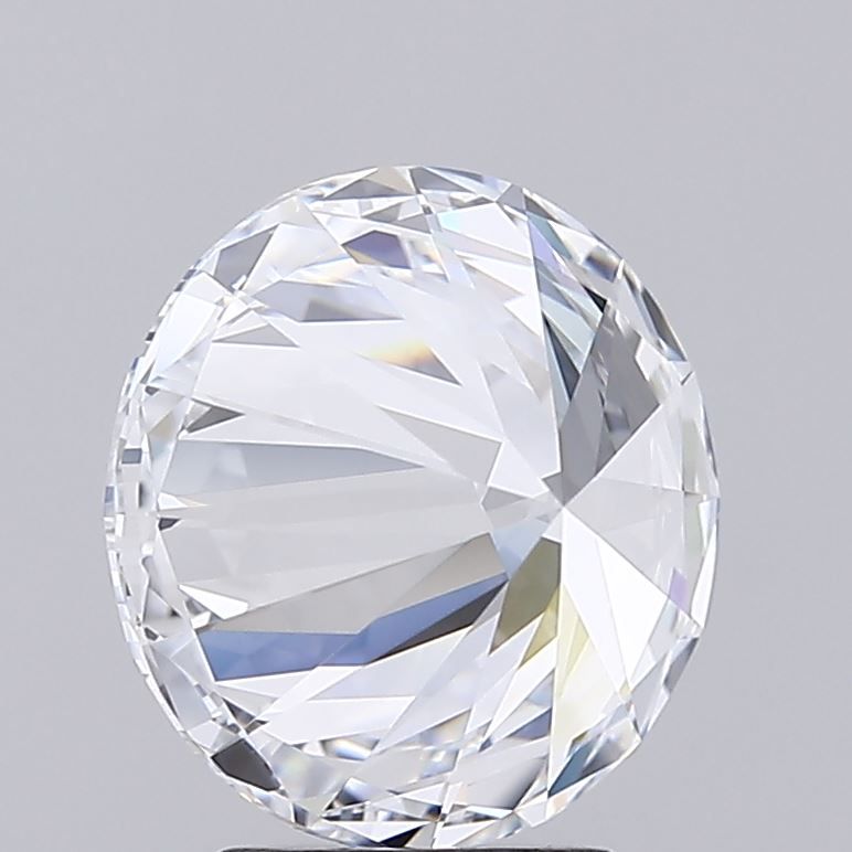 3.86 Carat Round Lab Diamond with  Cut Diamond in 14KT  view 1
