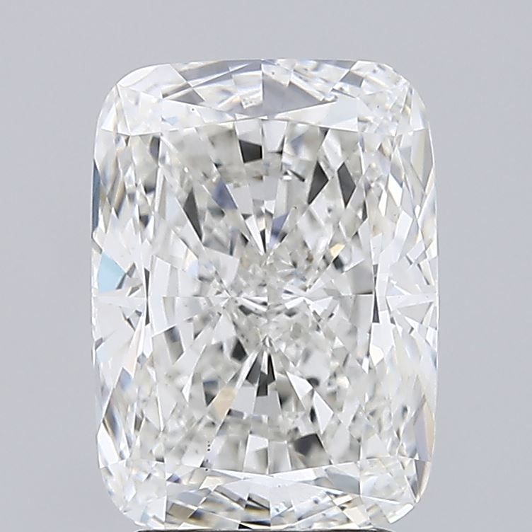 3.3 Carat Cushion Lab Diamond with  Cut Diamond in 14KT  view 1
