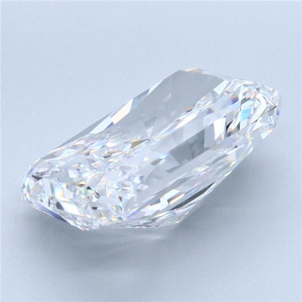5.01 Carat Radiant Lab Diamond with  Cut Diamond in 14KT  view 1
