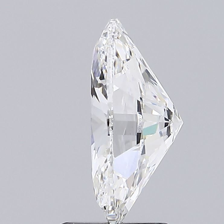 2.72 Carat Oval Lab Diamond with  Cut Diamond in 14KT  view 1
