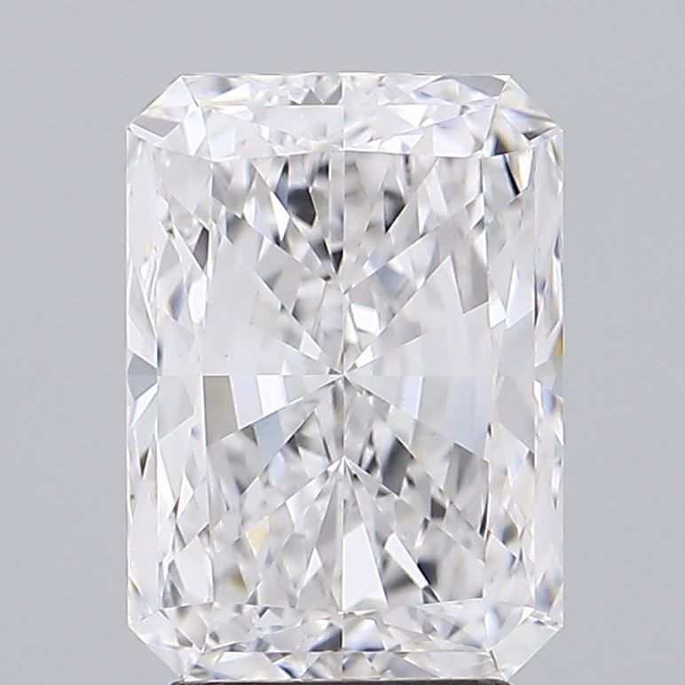 3.87 Carat Radiant Lab Diamond with  Cut Diamond in 14KT  view 1

