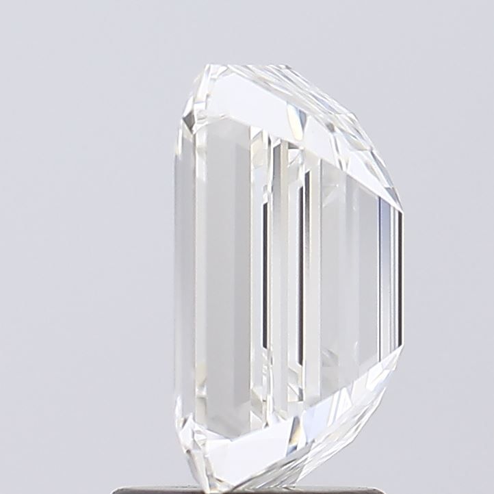 2.74 Carat Emerald Lab Diamond with  Cut Diamond in 14KT  view 1

