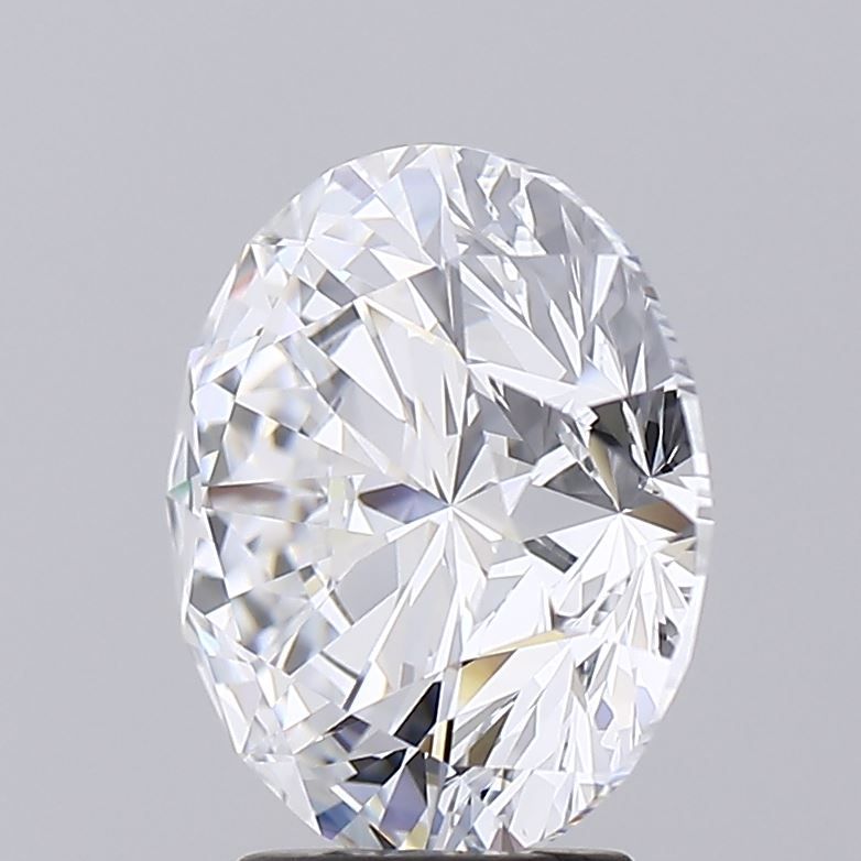 5.08 Carat Round lab Diamond with  Cut Diamond in 14KT  view 1
