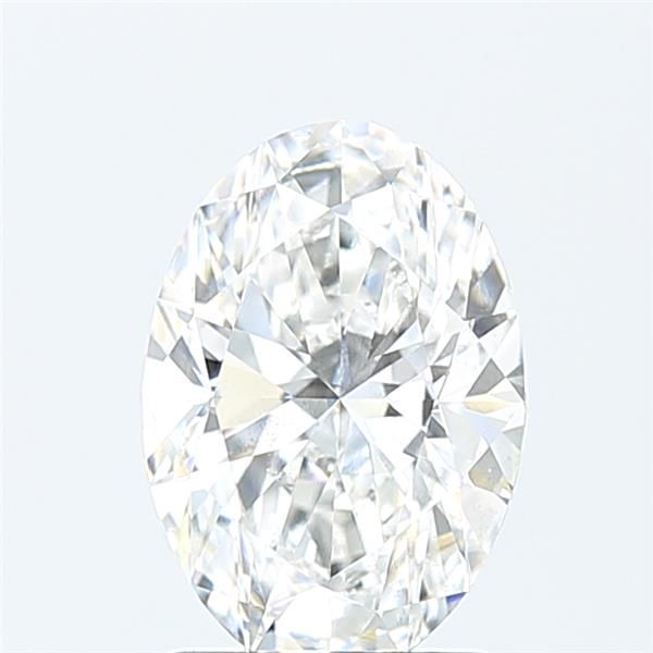 2.04 Carat Oval Lab Diamond with  Cut Diamond in 14KT  view 1
