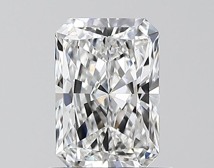 1.0 Carat Radiant Lab Diamond with  Cut Diamond in 14KT  view 1
