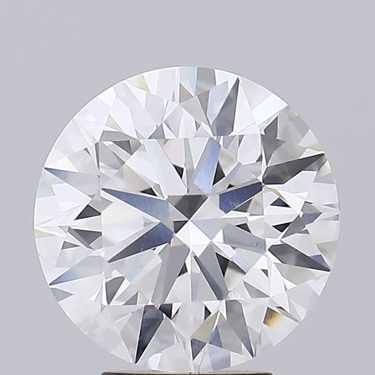 4.3 Carat Round Lab Diamond with  Cut Diamond in 14KT  view 1
