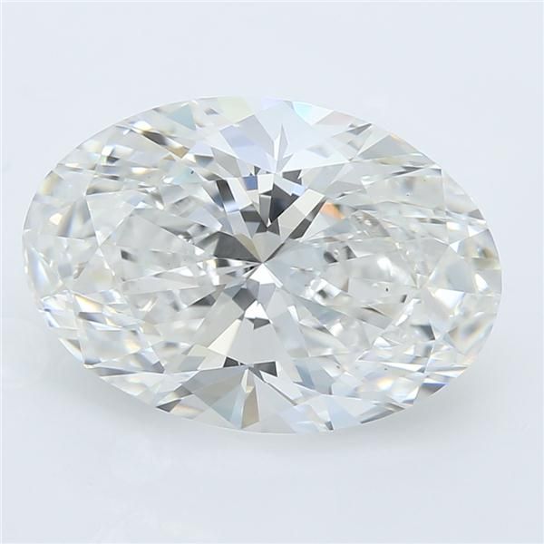 2.36 Carat Oval Lab Diamond with  Cut Diamond in 14KT  view 1
