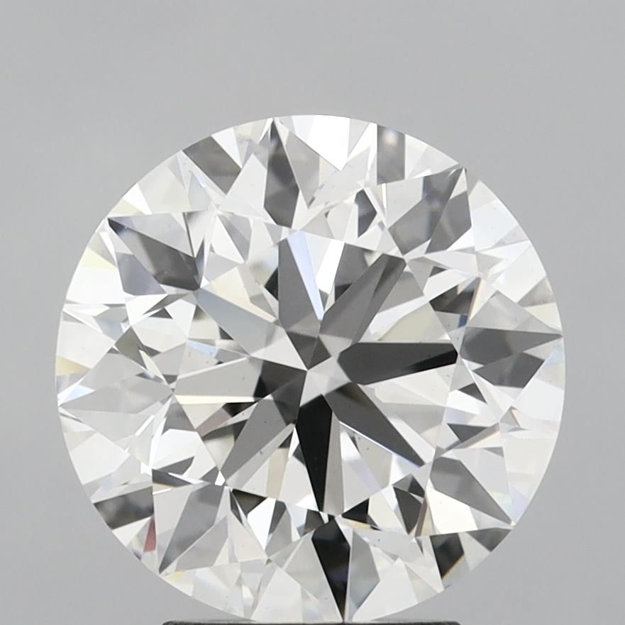 4.01 Carat Round Lab Diamond with  Cut Diamond in 14KT  view 1
