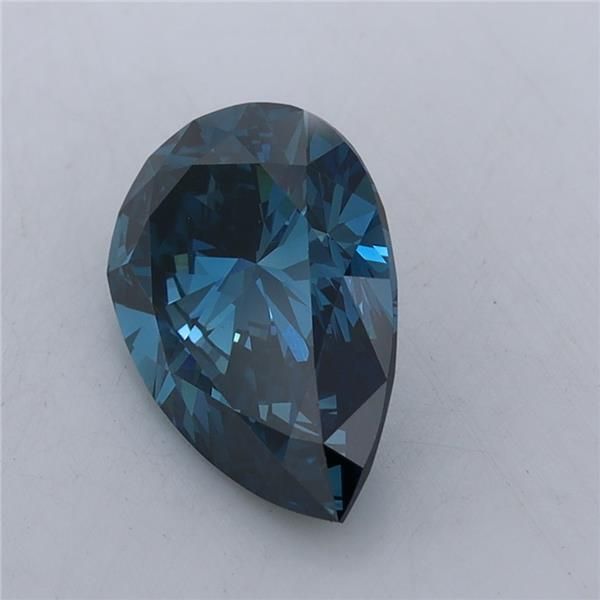 2.24 Carat Pear Lab Diamond with  Cut Diamond in 14KT  view 1
