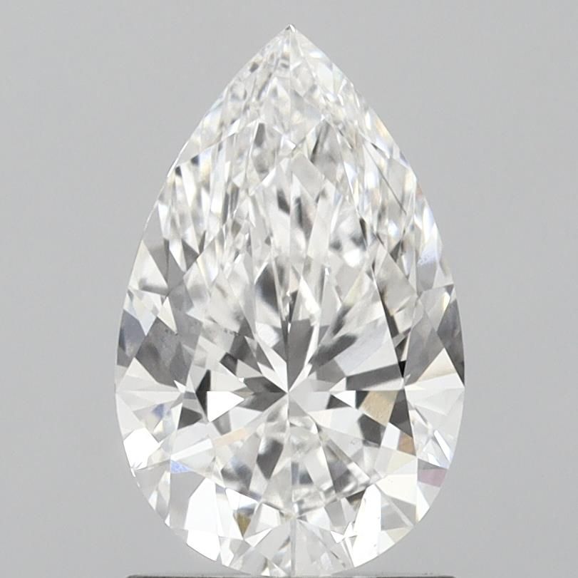 1.39 Carat Pear Lab Diamond with  Cut Diamond in 14KT  view 1
