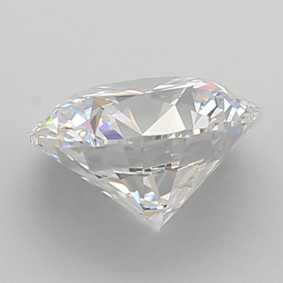 1.51 Carat Round Lab Diamond with  Cut Diamond in 14KT  view 1
