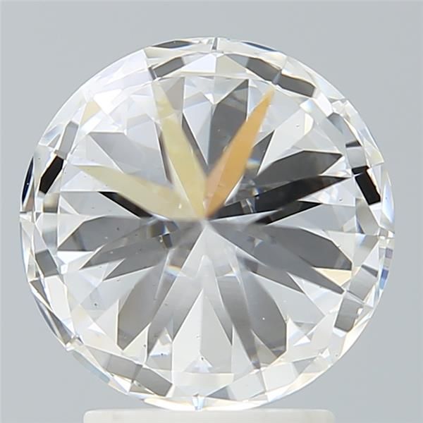 2.7 Carat Round Lab Diamond with  Cut Diamond in 14KT  view 1
