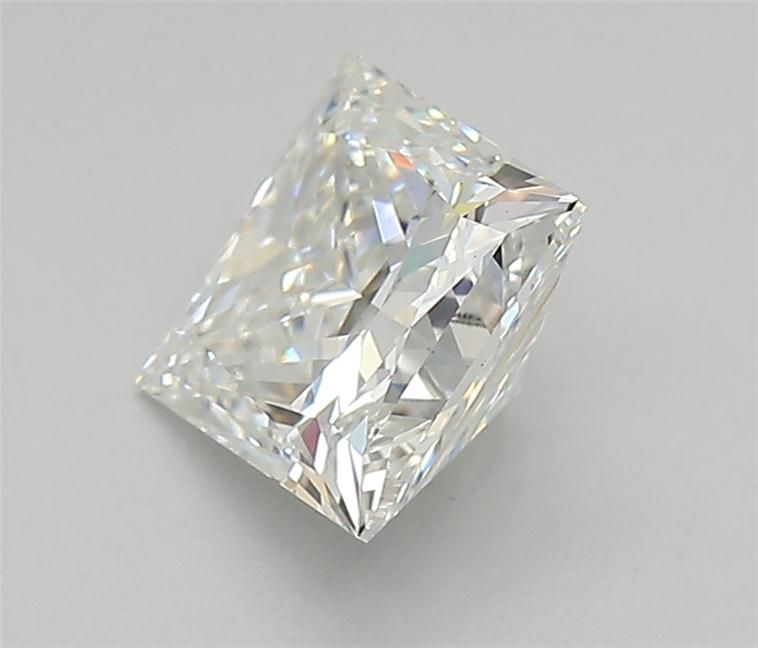 1.09 Carat Princess Lab Diamond with  Cut Diamond in 14KT  view 1
