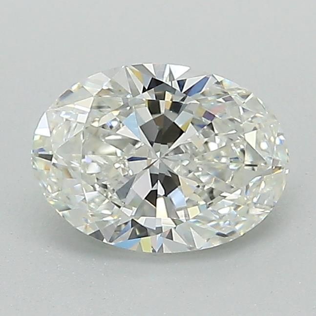 0.95 Carat Oval Lab Diamond with  Cut Diamond in 14KT  view 1
