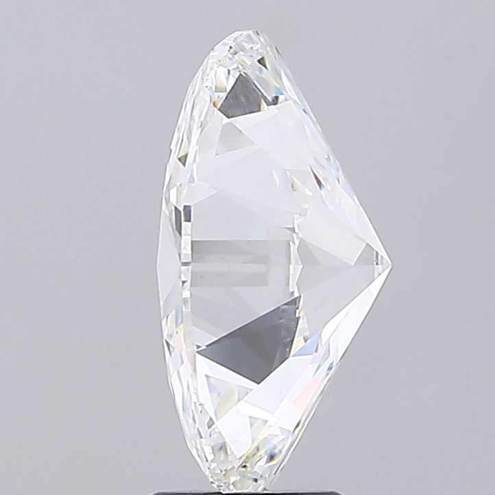 6.02 Carat Oval Lab Diamond with  Cut Diamond in 14KT  view 1
