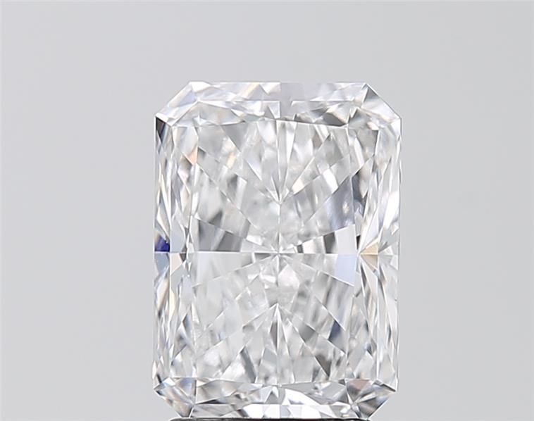 3.14 Carat Radiant Lab Diamond with  Cut Diamond in 14KT  view 1

