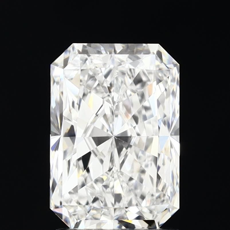 1.6 Carat Radiant Lab Diamond with  Cut Diamond in 14KT  view 1
