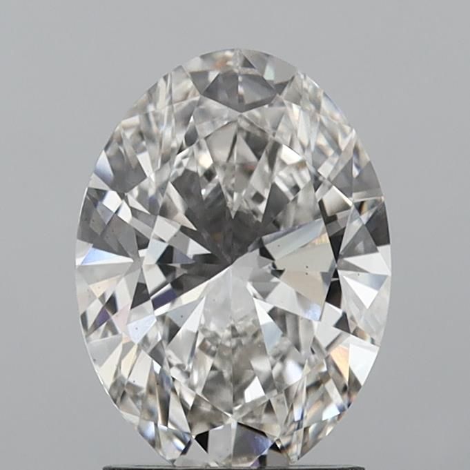 2.0 Carat Oval Lab Diamond with  Cut Diamond in 14KT  view 1
