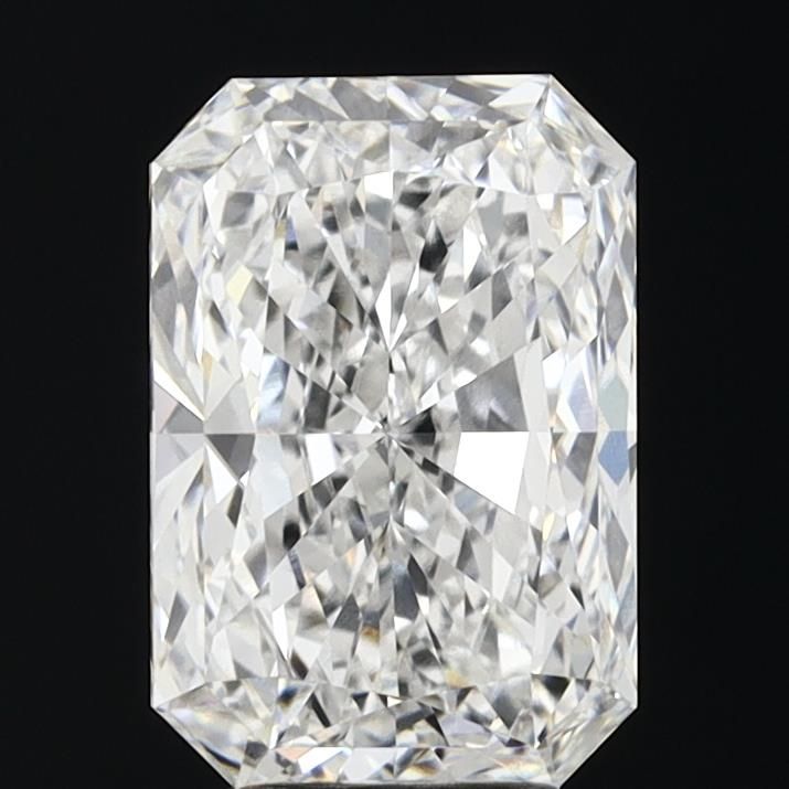 4.19 Carat Radiant Lab Diamond with  Cut Diamond in 14KT  view 1
