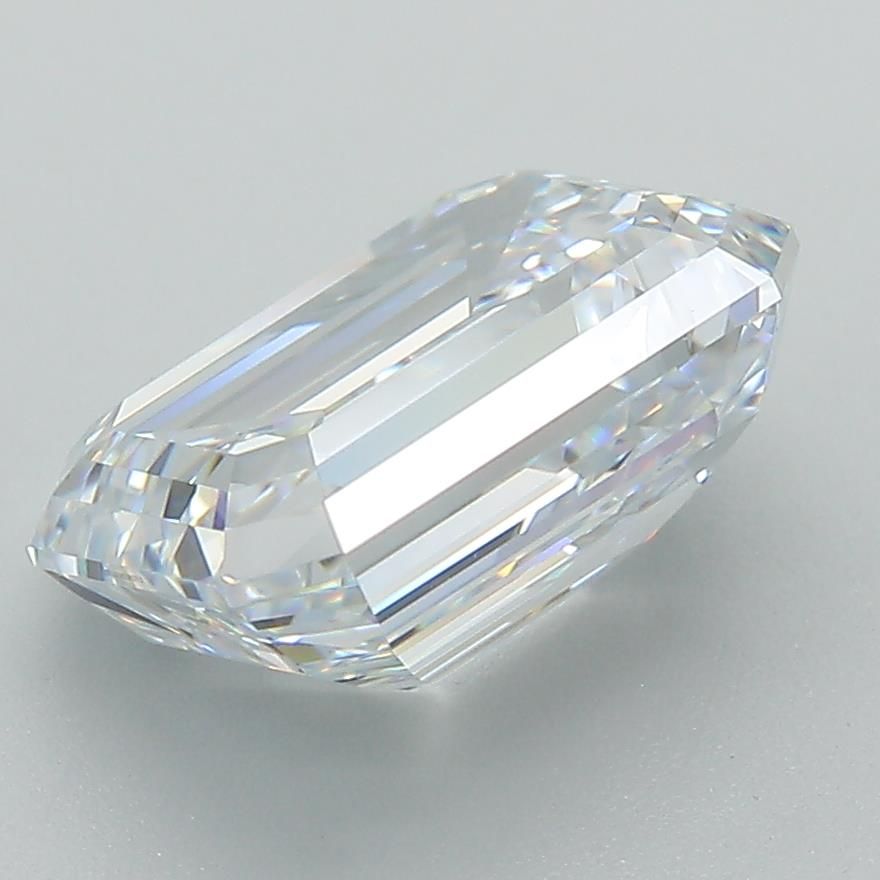 4.09 Carat Emerald Lab Diamond with  Cut Diamond in 14KT  view 1
