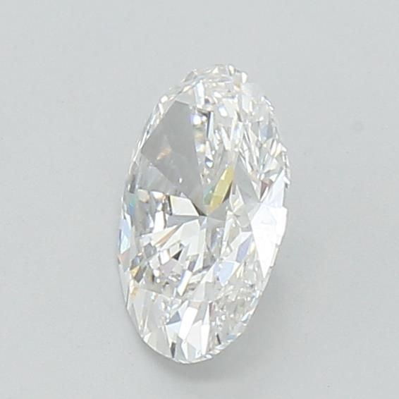 1.23 Carat Oval Lab Diamond with  Cut Diamond in 14KT  view 1
