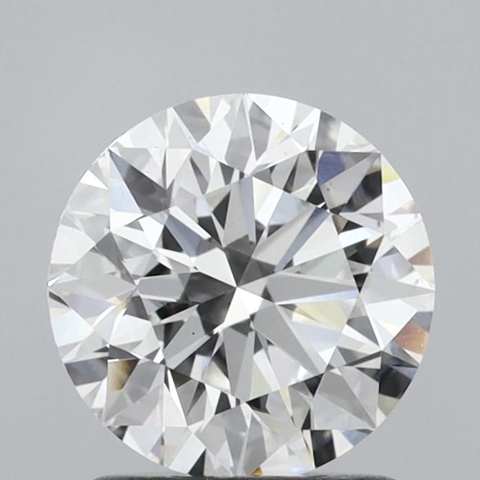1.26 Carat Round Lab Diamond with  Cut Diamond in 14KT  view 1
