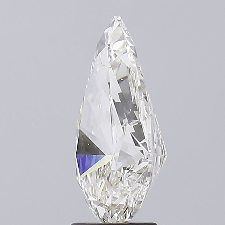 4.59 Carat Pear Lab Diamond with  Cut Diamond in 14KT  view 1

