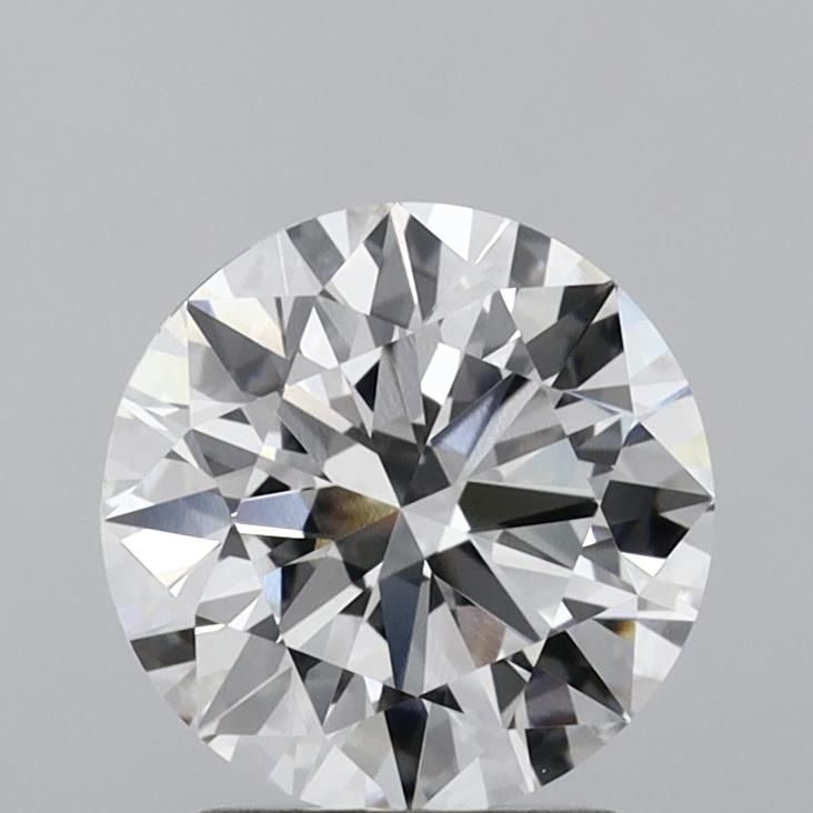 2.2 Carat Round Lab Diamond with  Cut Diamond in 14KT  view 1
