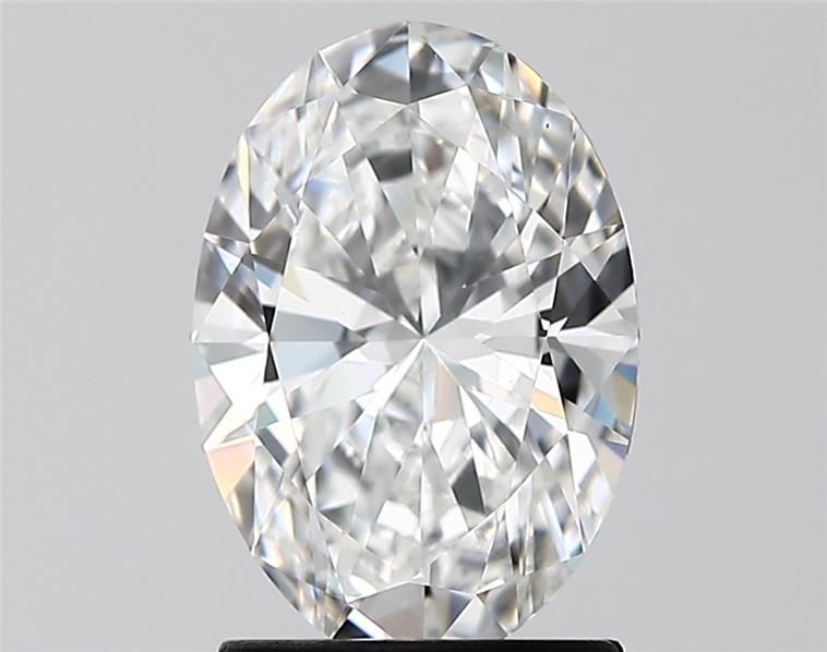 1.59 Carat Oval Lab Diamond with  Cut Diamond in 14KT  view 1
