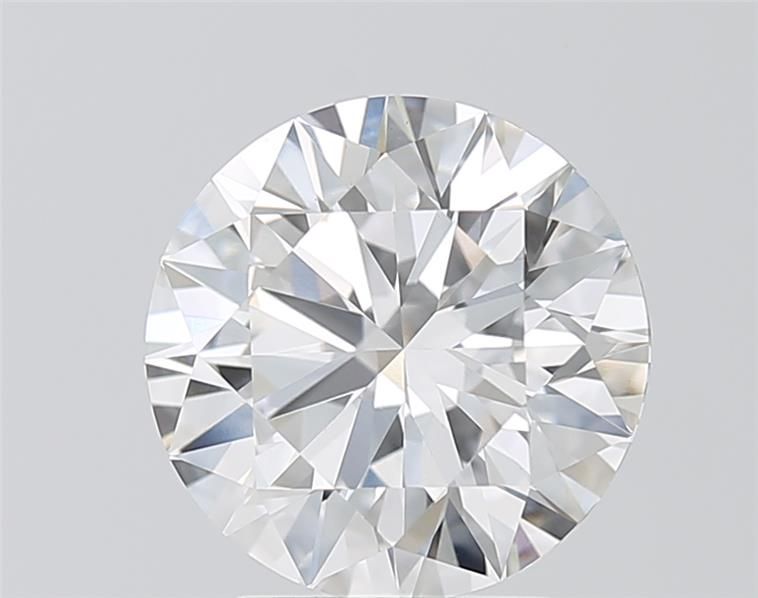 3.16 Carat Round Lab Diamond with  Cut Diamond in 14KT  view 1
